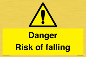Danger Risk of falling
